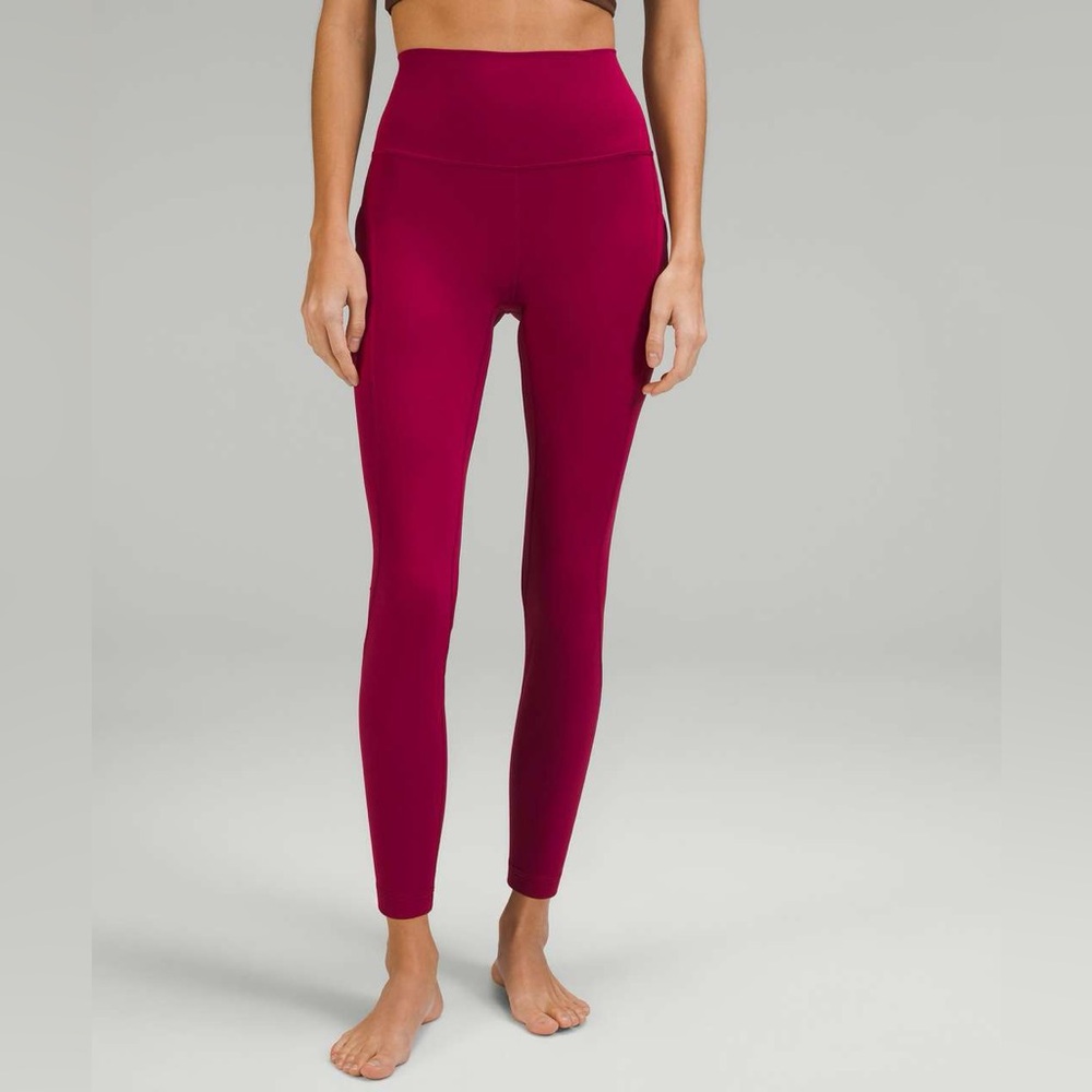 NWT Lululemon Align High-Rise Pant with Pockets 25"
Pomegranate Size 12